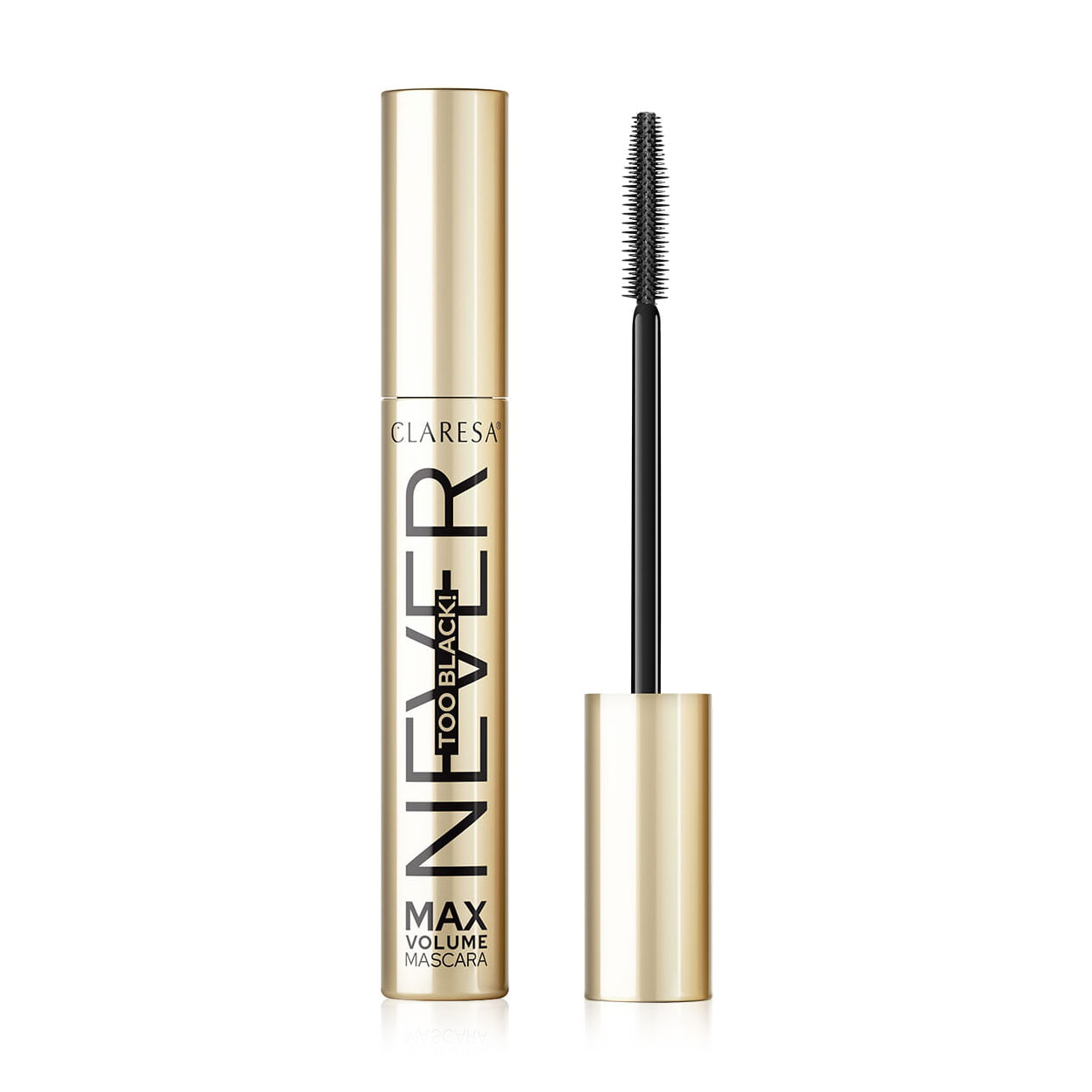 Туш для вій Claresa Never Too Black! Max Volume Mascara, Black, 10 г